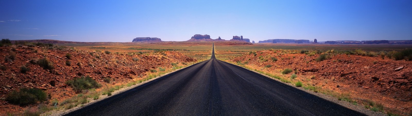 Desert dual screen highway landscape nature road transportation widescreen dualmonitor dualscreen 2k 4k