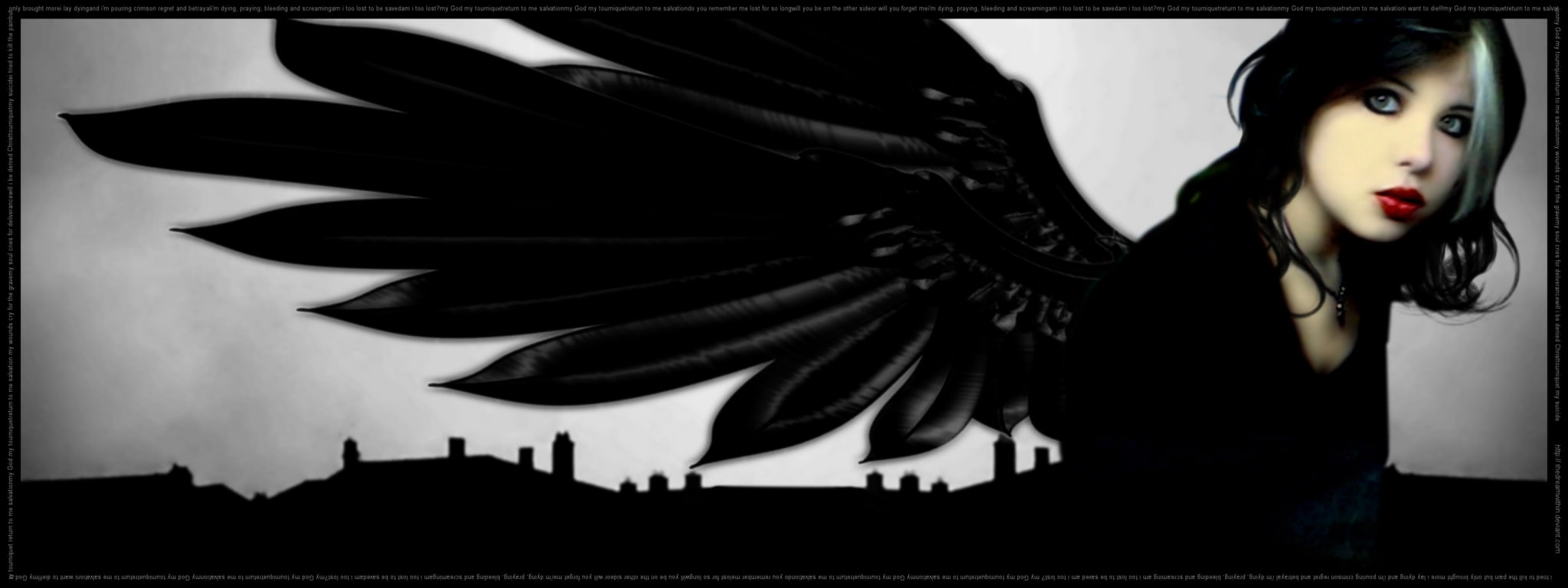 dual screen computer backgrounds women beauty one person widescreen dualmonitor dualscreen 2k