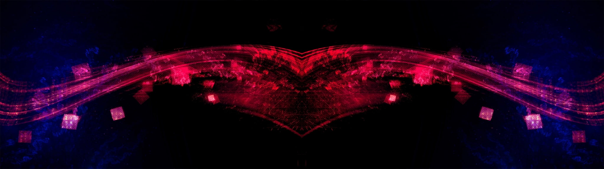 dual screen images background red heart shape emotion studio shot widescreen dualmonitor dualscreen 2k