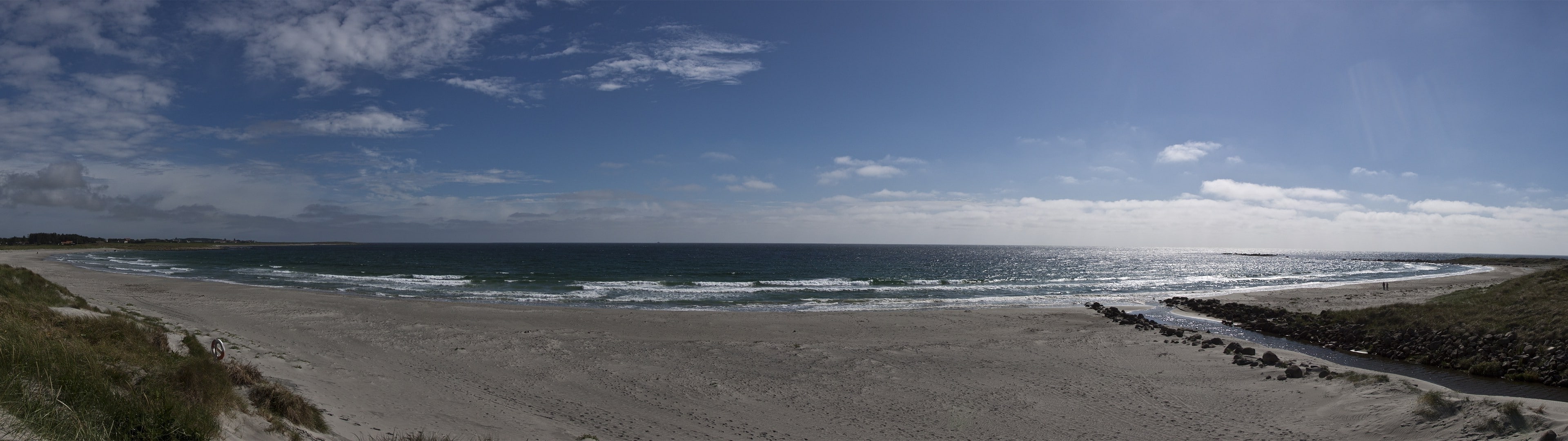 dual screen landscape nature sea beach water sky cloud widescreen dualmonitor dualscreen 2k 4k