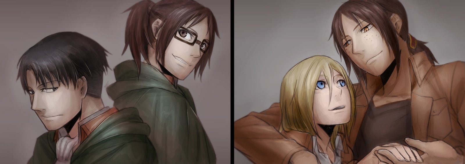 dual kyojin multi shingeki widescreen dualmonitor dualscreen 2k 4k