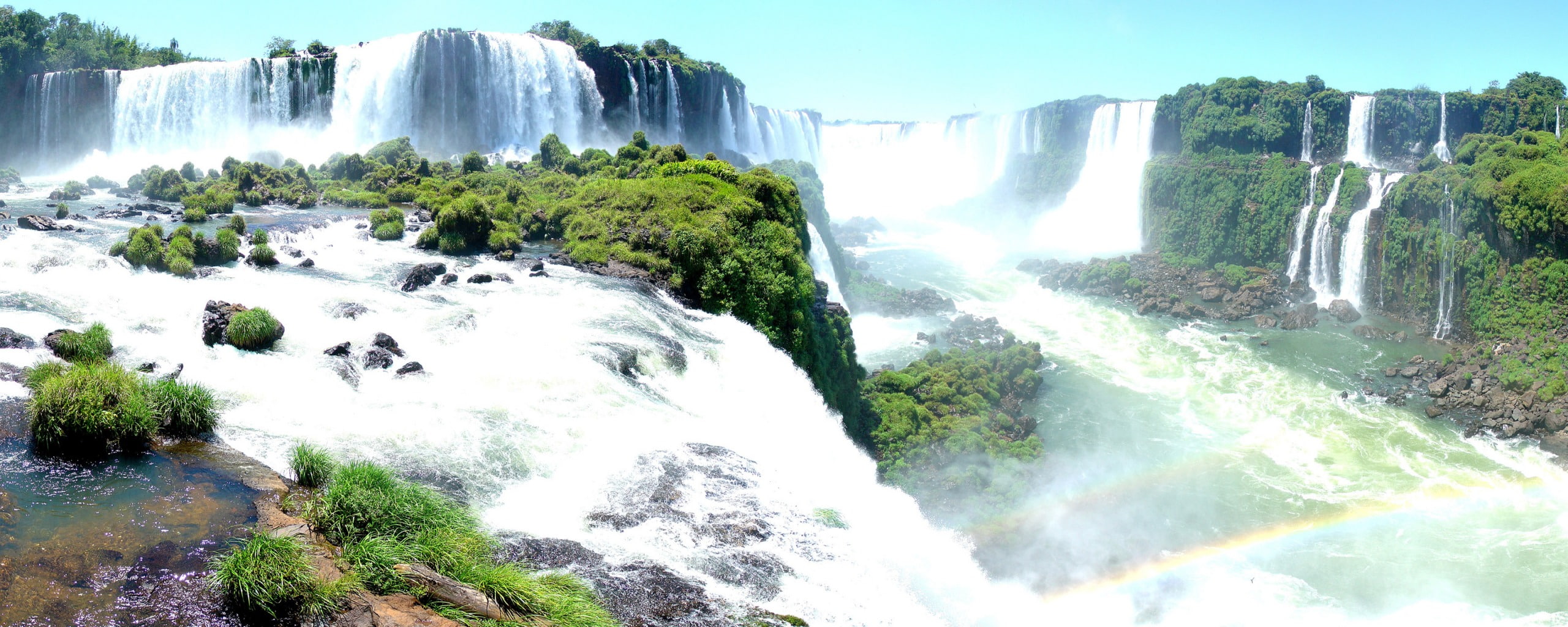 Iguassu Falls Panorama Dual Monitor widescreen dualmonitor dualscreen 2k