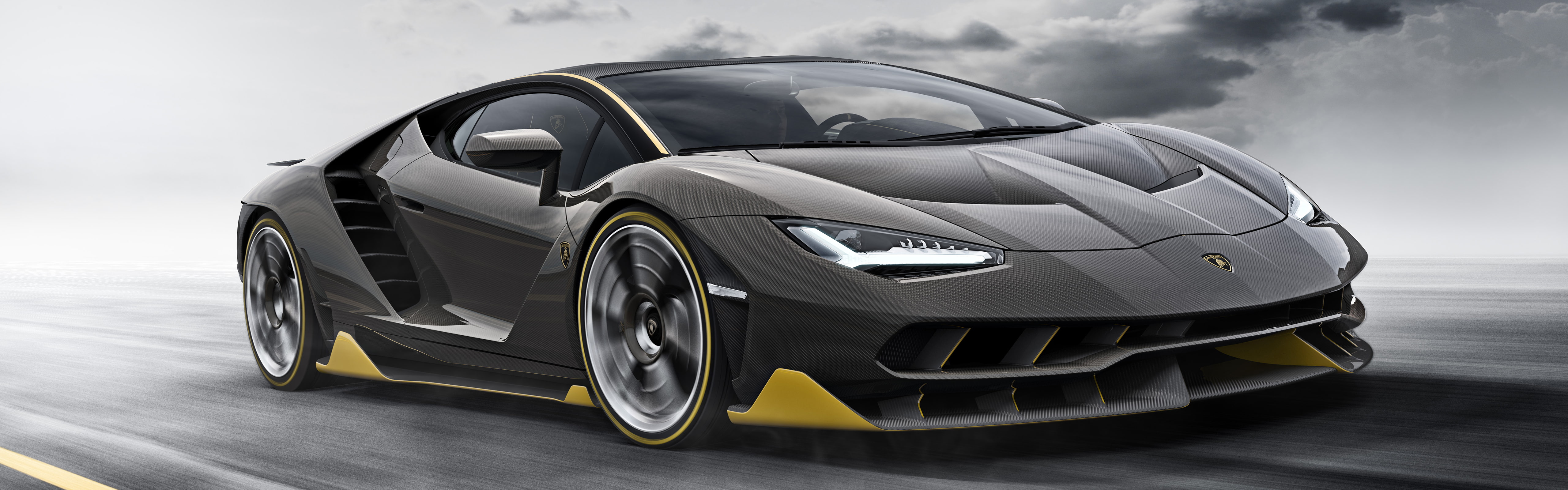 Lamborghini Centenario LP 4 car vehicle Super Car motion blur widescreen dualmonitor dualscreen 2k 4k 5k