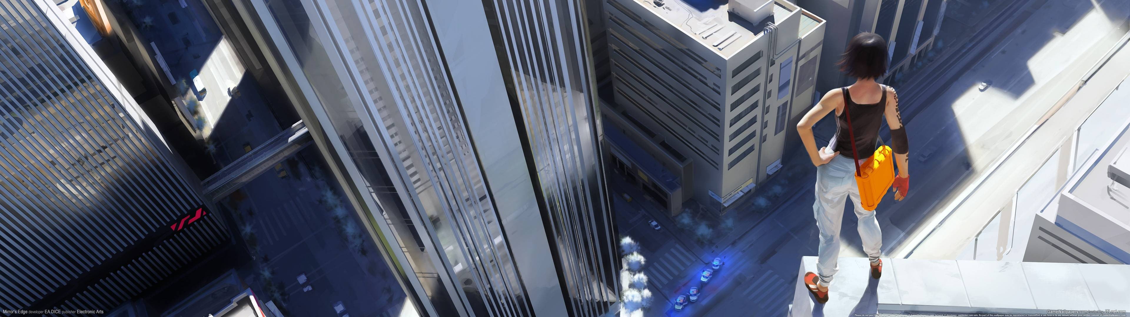Mirror es Edge digital wallpaper s video games widescreen dualmonitor dualscreen 2k 4k