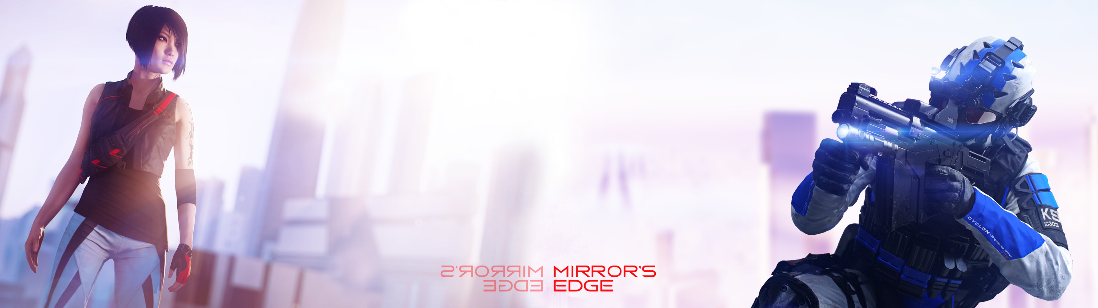 Mirror s Edge Catalyst video games dual monitors display widescreen dualmonitor dualscreen 2k 4k