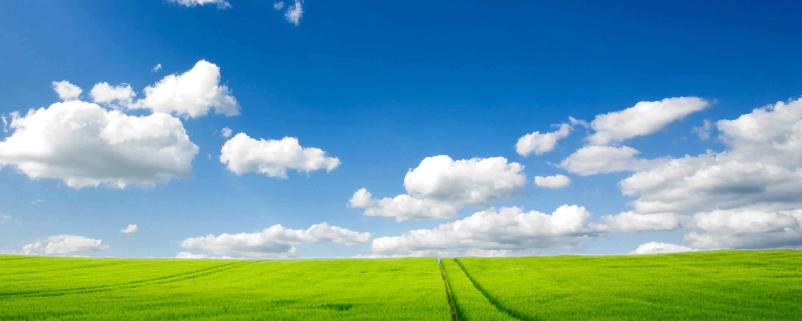 Pure Nature Dual Monitor cloud sky environment grass landscape widescreen dualmonitor dualscreen 2k