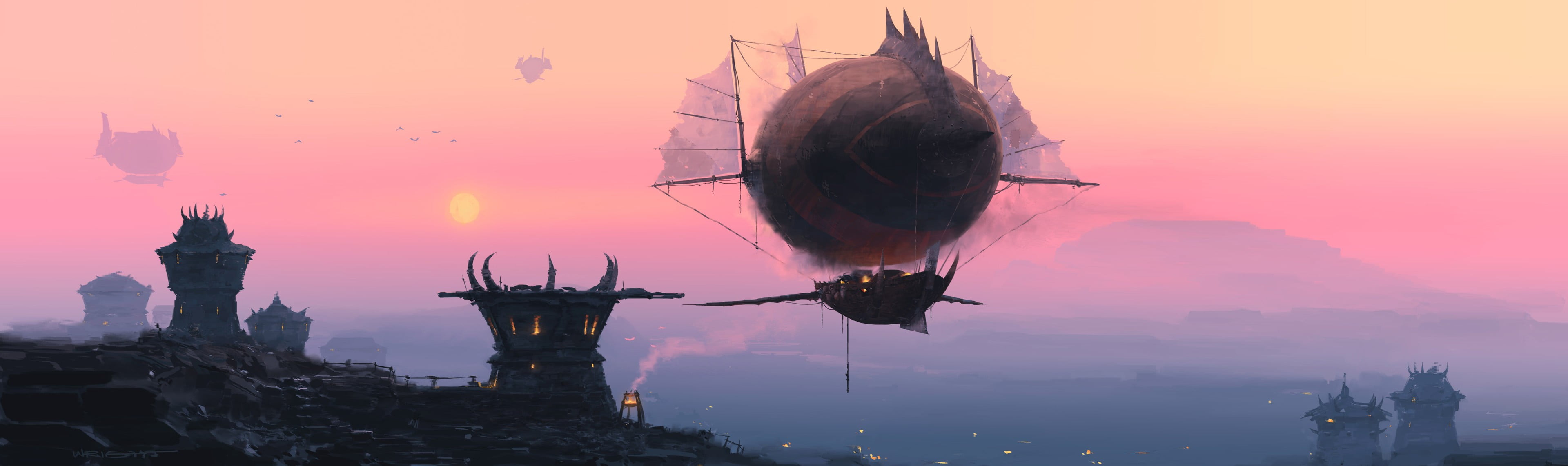 video game illustration World of Warcraft dual monitors multiple display widescreen dualmonitor dualscreen 2k 4k