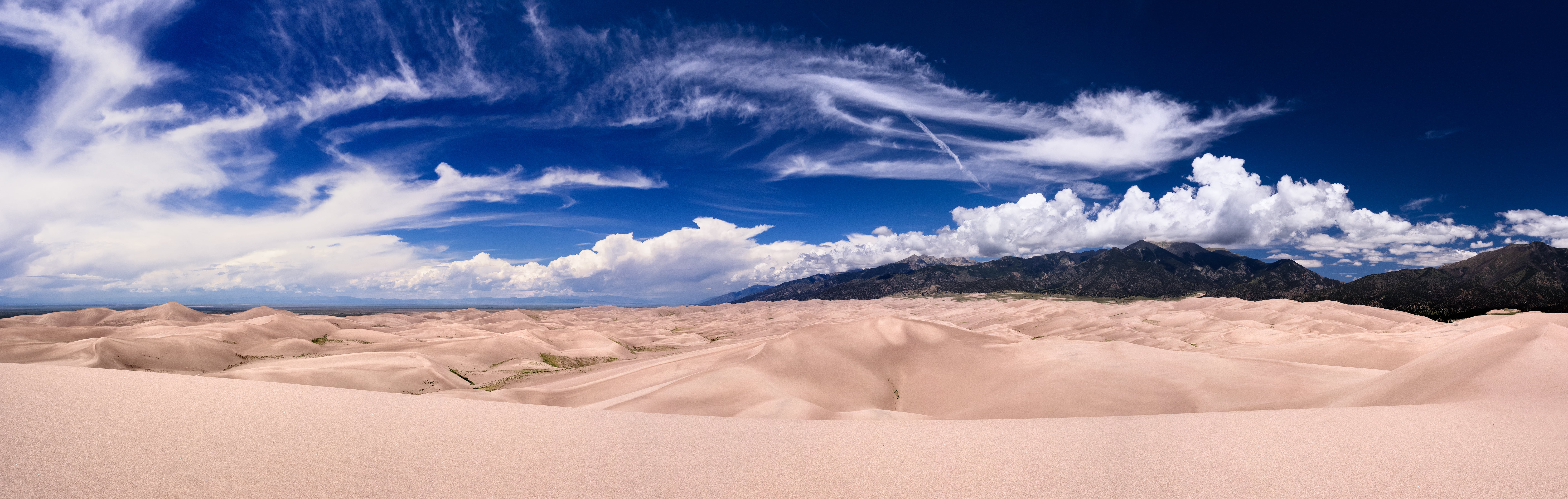 desert under cloudy sky Panorama great sand dunes national park 2k 4k 5k 8k 10k
