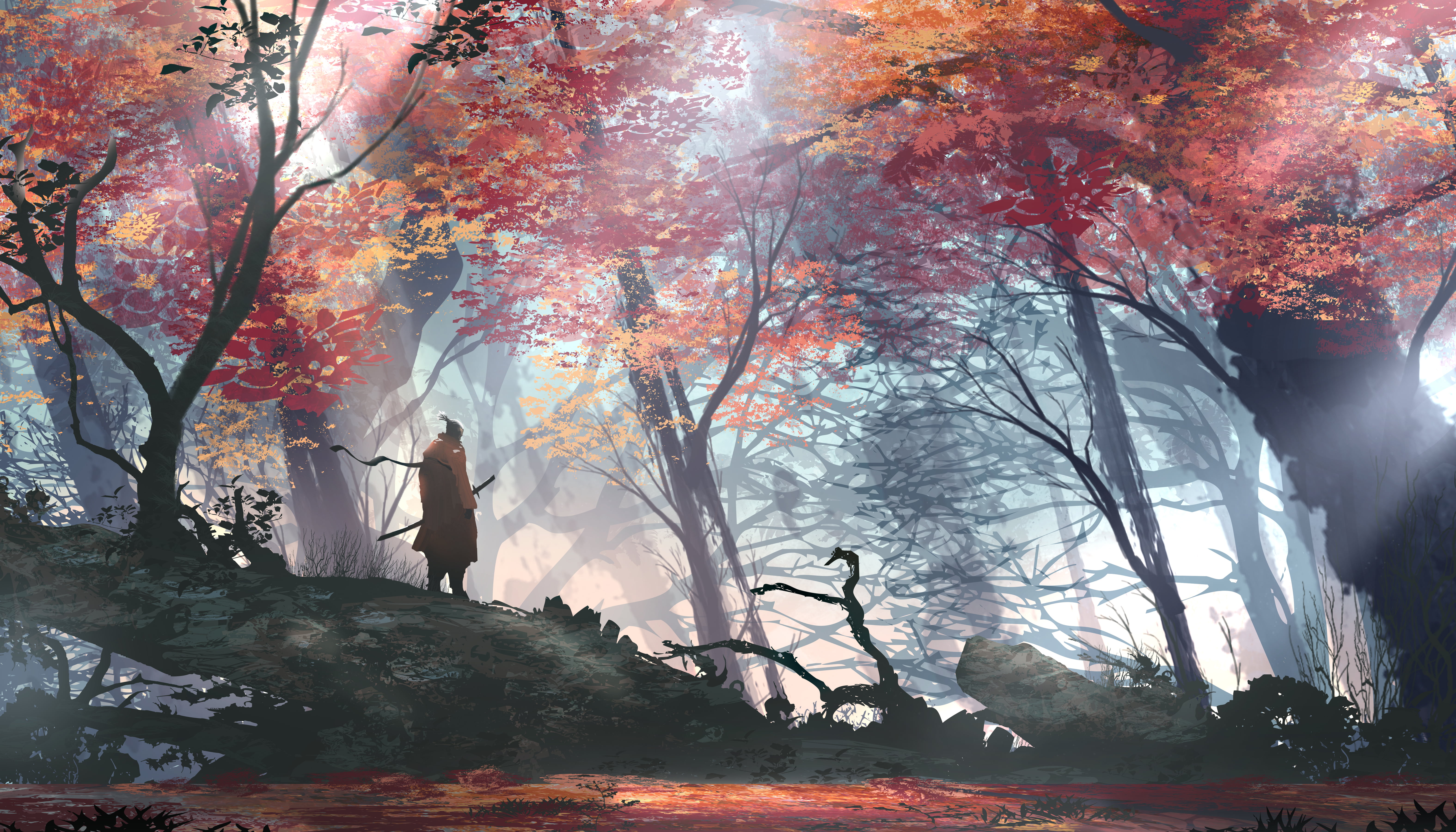 digital art artwork Sekiro Shadows Die Twice video games 2k 4k 5k