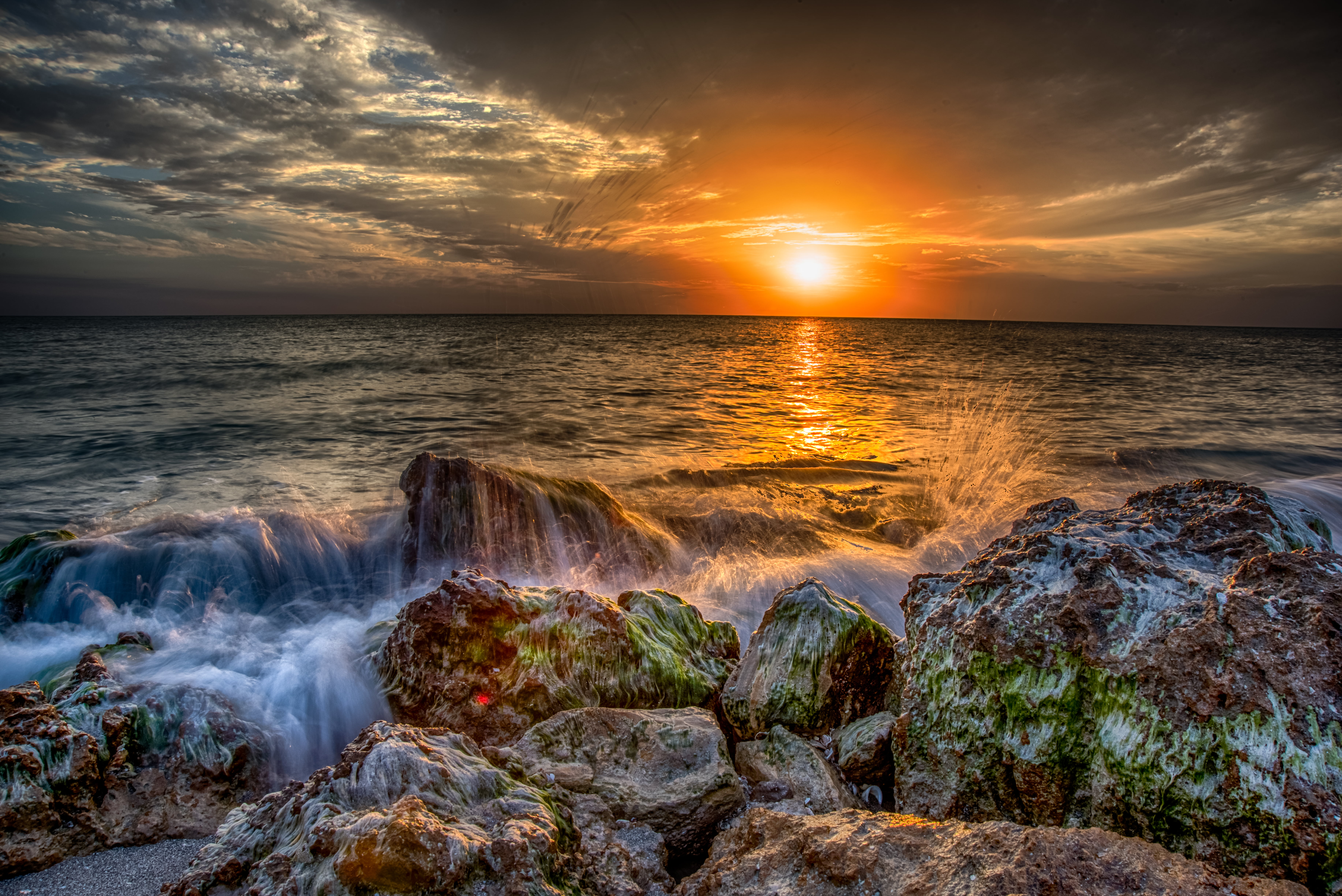 seashore during dusk scenery Caspersen Sunset Madness Sunsets 2k 4k 5k