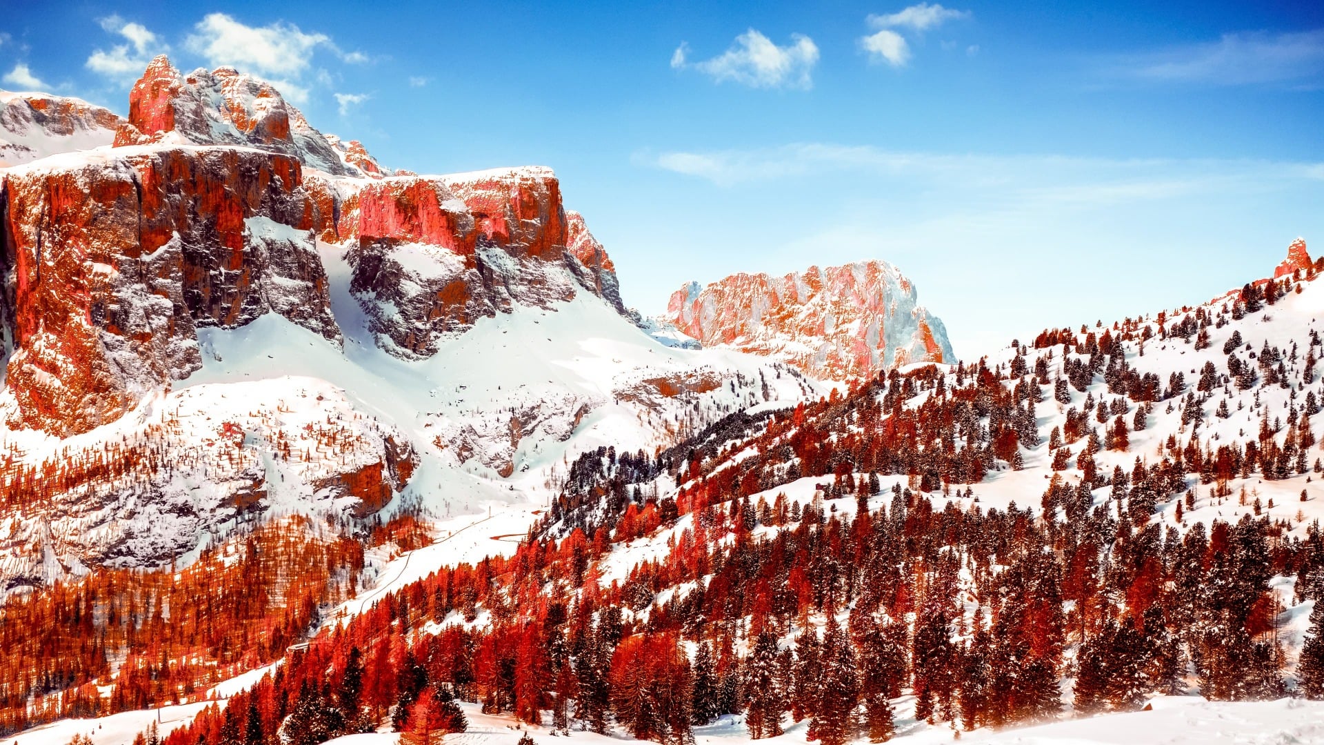 Dolomites Landscape Scenery 2k