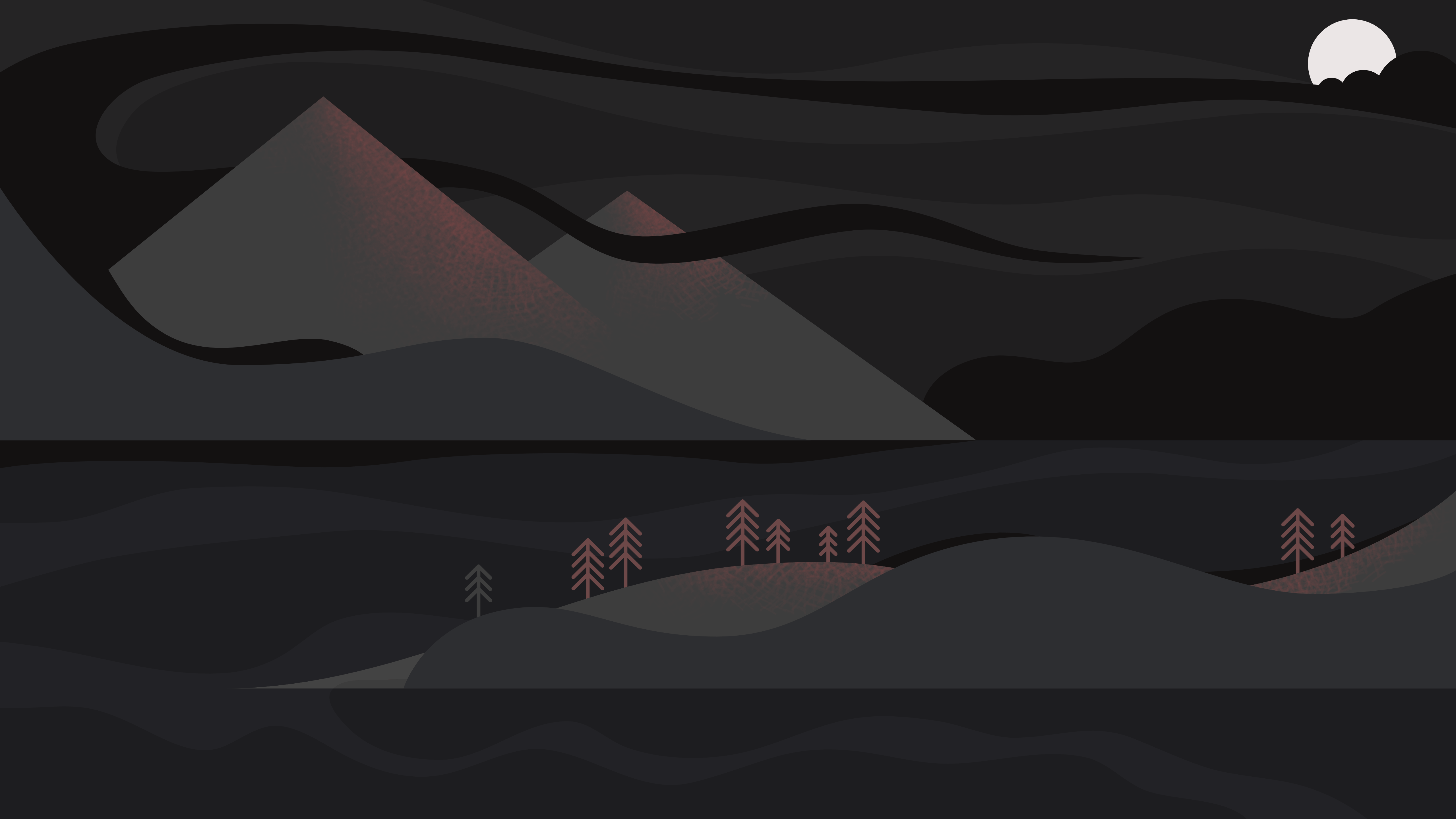 Summer on the Lake at Night 2k 4k 5k