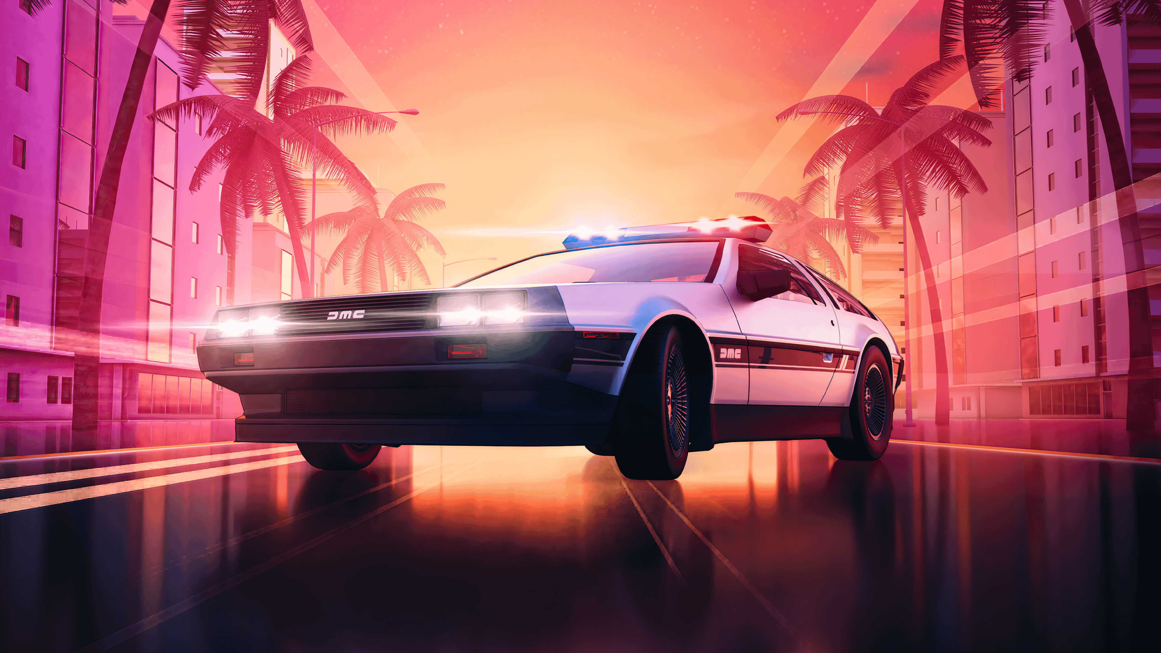 DeLorean Hot Pursuit 2k 4k