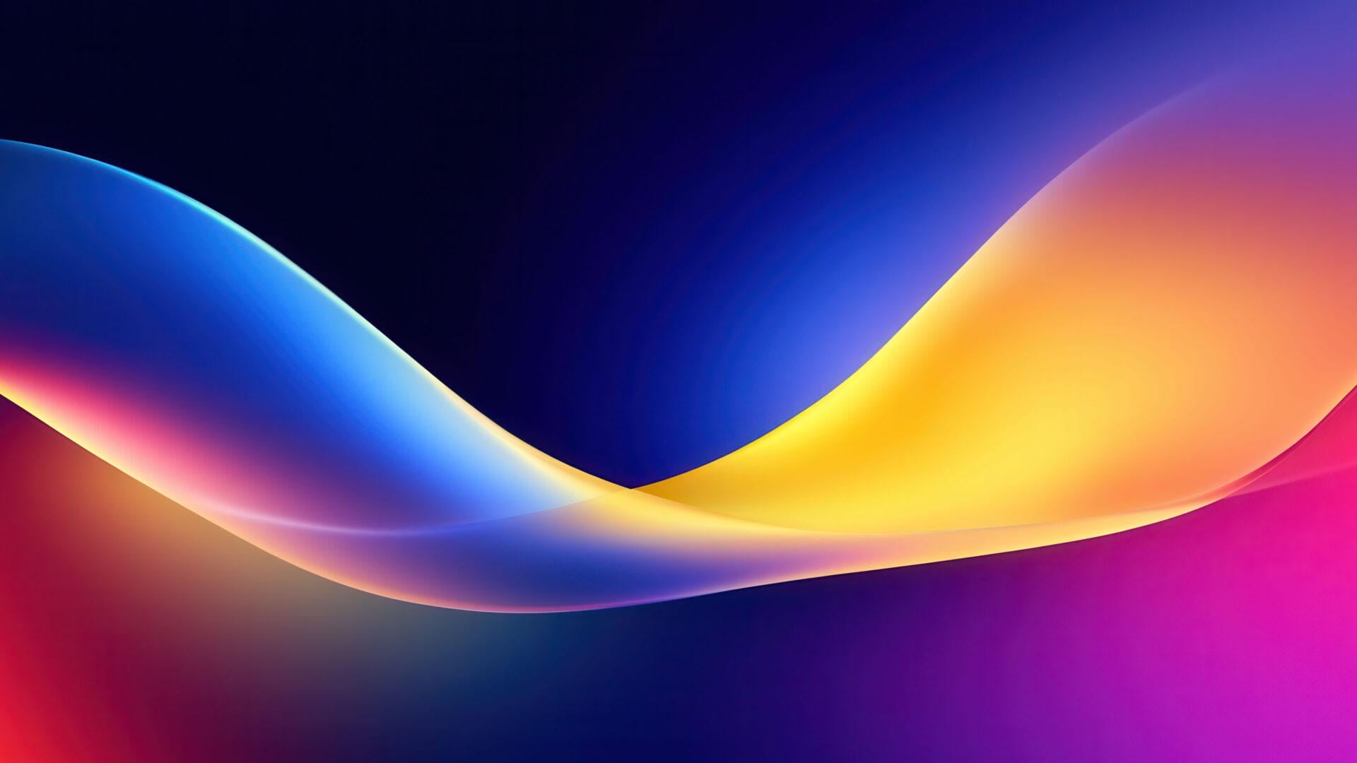 Smooth Colorful Light Waves 2k