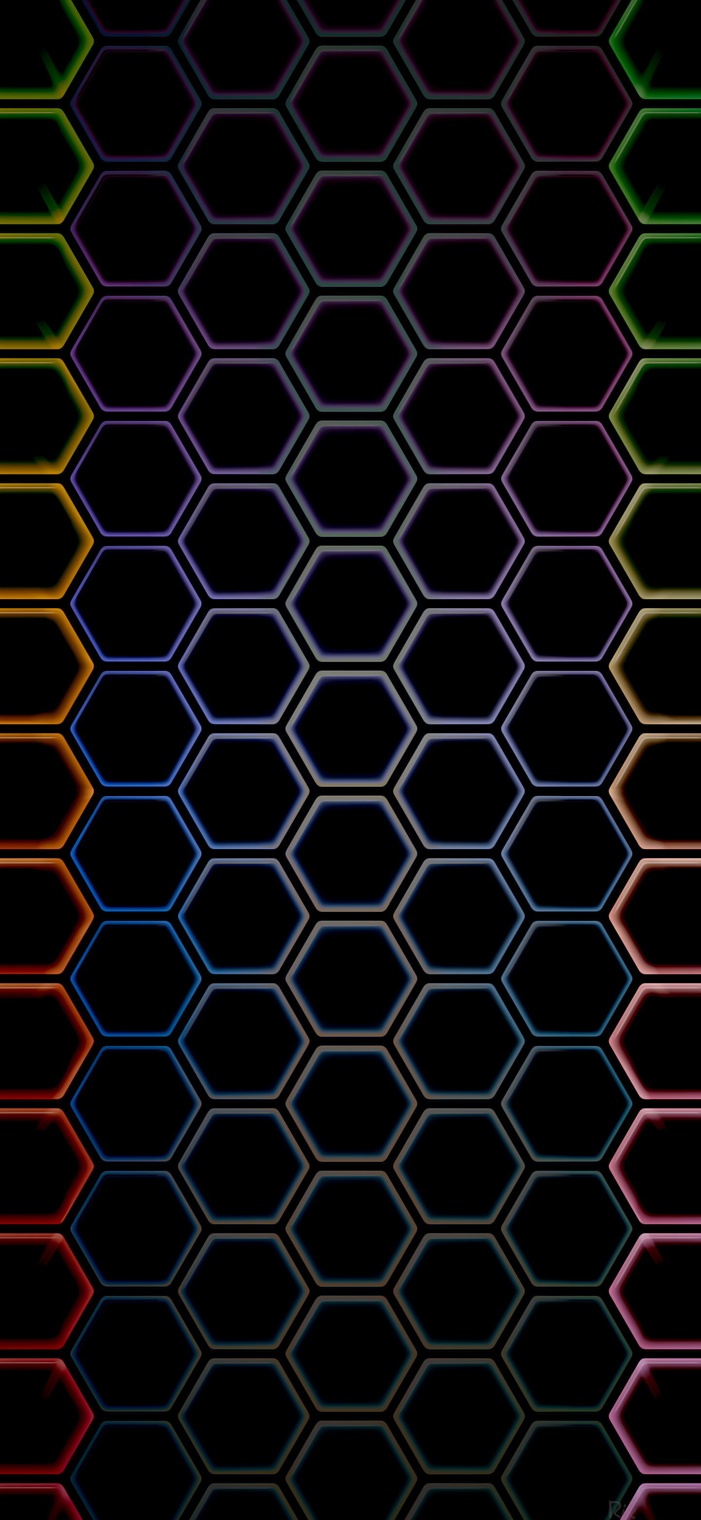 Neon Hexagon amoled