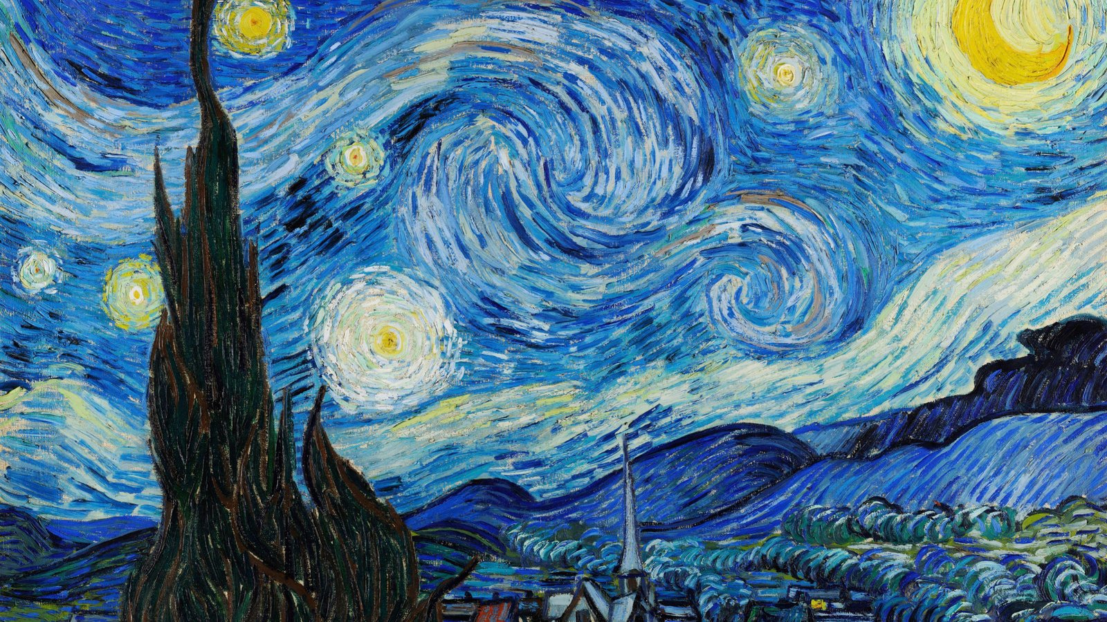 Starry Night by Van Gogh 2k 4k